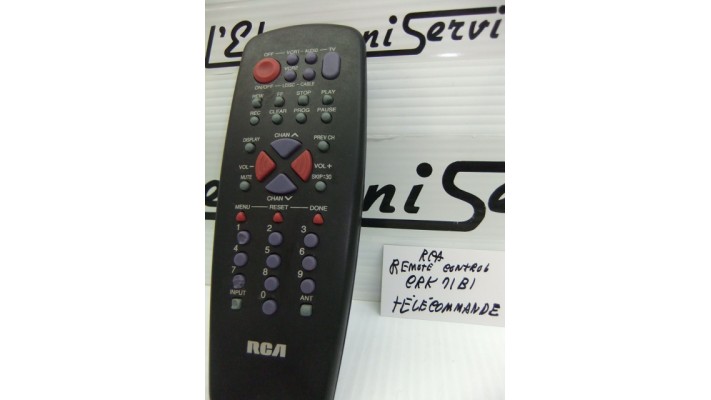 RCA CRK71B1 used remote control .